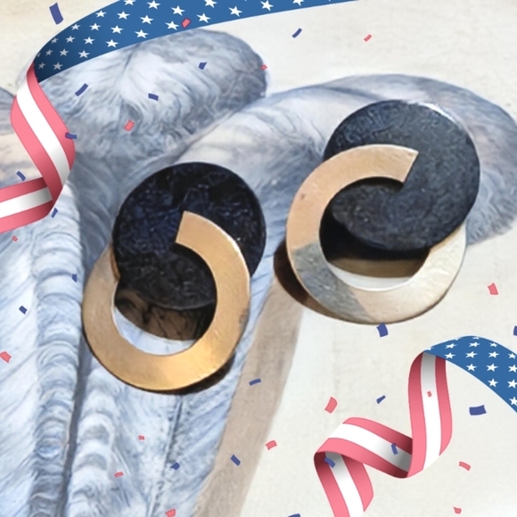 Vintage Modernist Artisan Sterling Lapis Lazuli Well Made Earrings - Picture 4 of 5